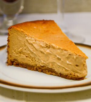 Tarta de queso dulce de leche